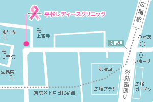 平松レディースクリニック地図